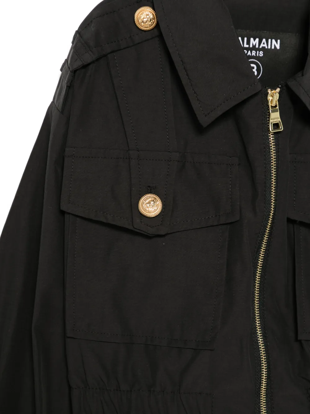  Balmain Kids Zip-up Jacket - Black 