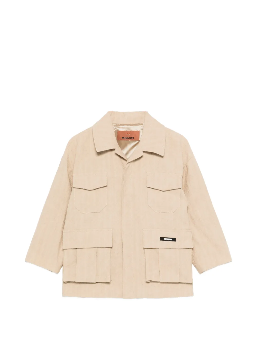 Missoni Kids patch-pocket jacket - Nude
