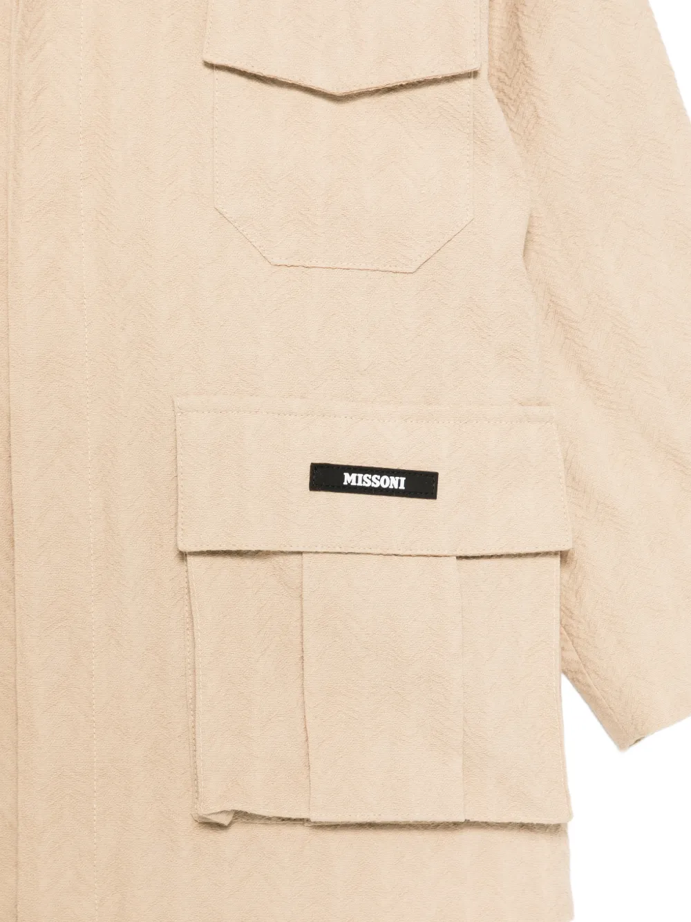  Missoni Kids Patch-pocket Jacket - Neutrals 