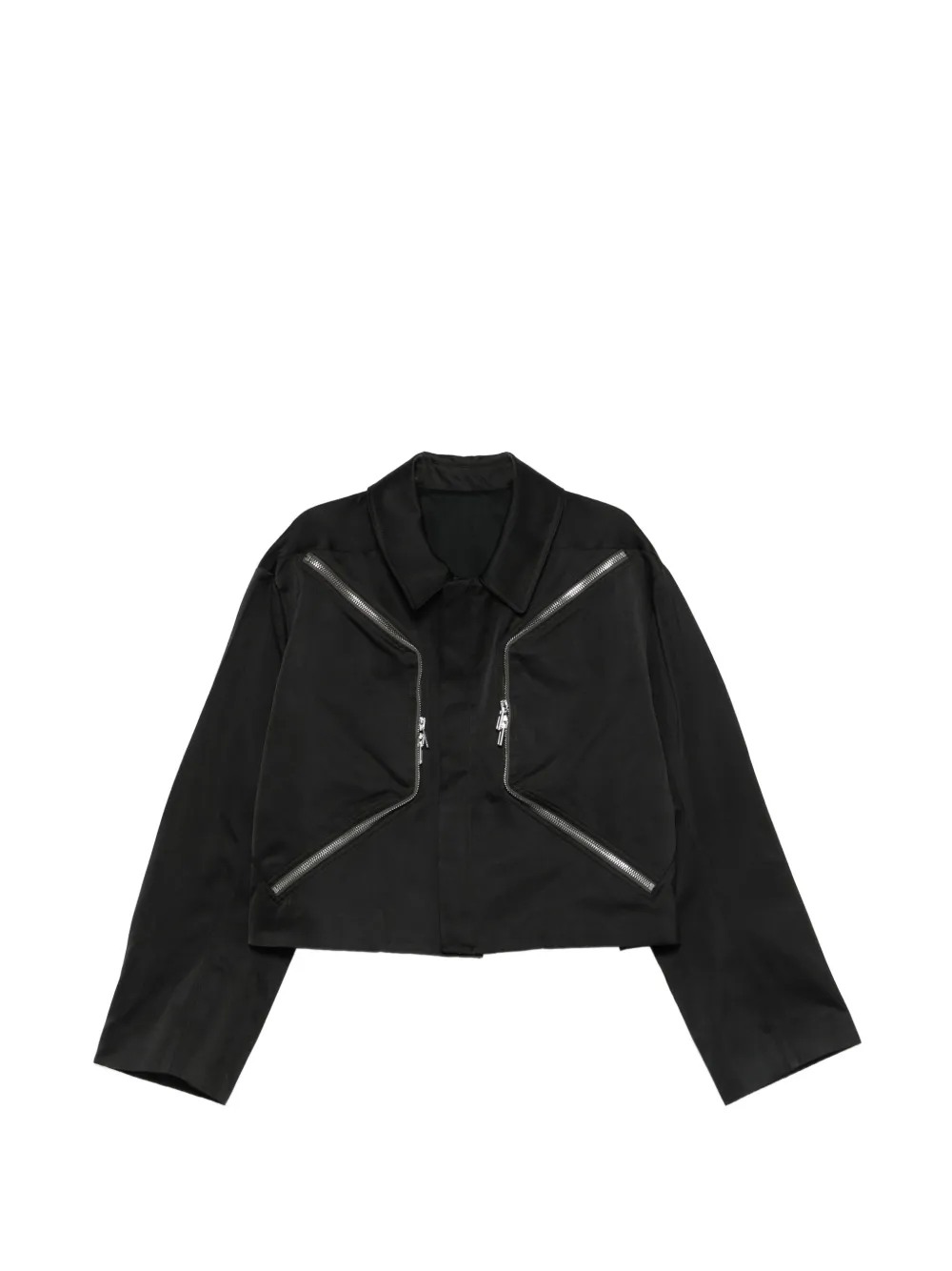 Rick Owens zip-up shirt jacket - Nero