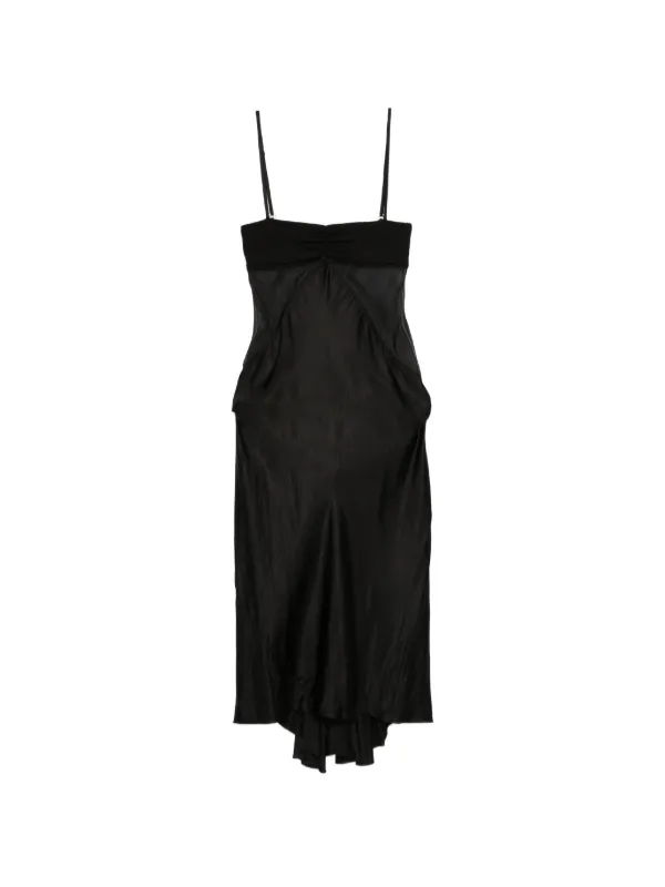 Rick Owens Combo Slip Dress in Black