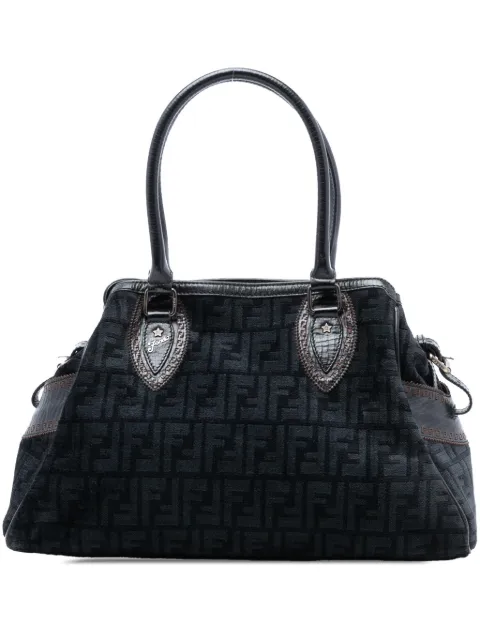 Fendi Pre-Owned 2000-2010 미디엄 주카 벨벳 에트니코 두 주르 핸드백