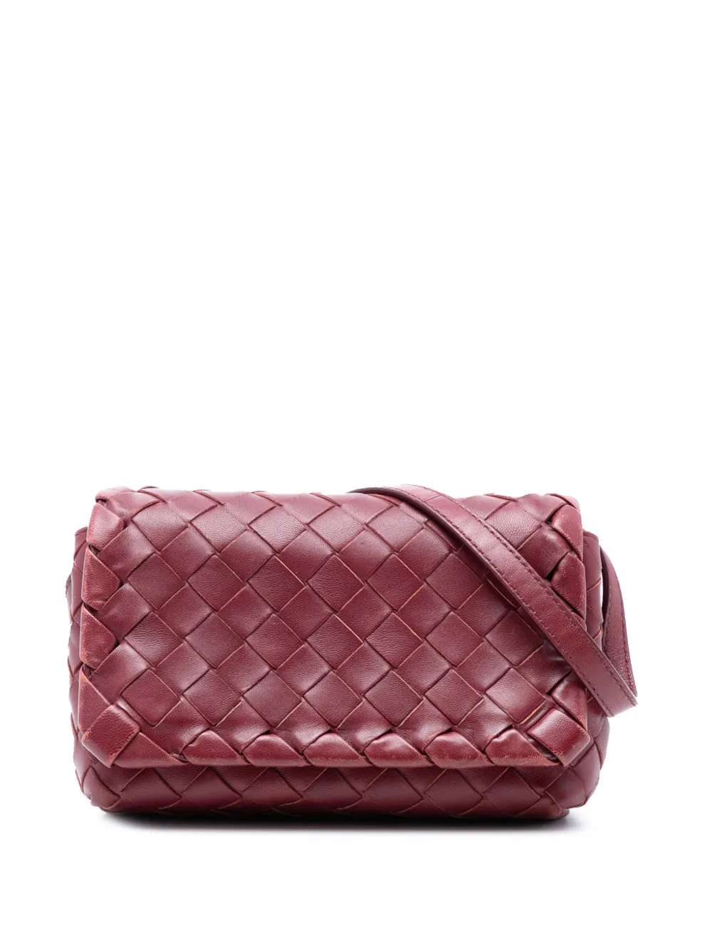 Bottega Veneta Pre-Owned 2012-2025 Mini Nappa Intrecciato crossbody bag - Rosso