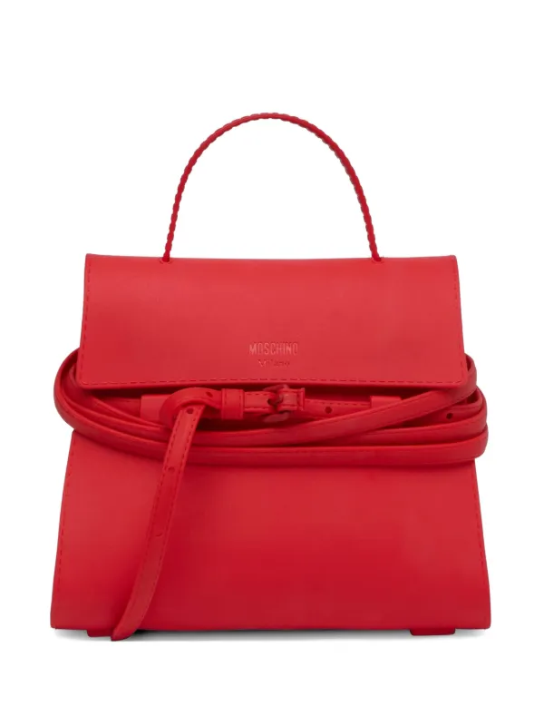 Moschino Moschino Tie Me Small Handbag in Red