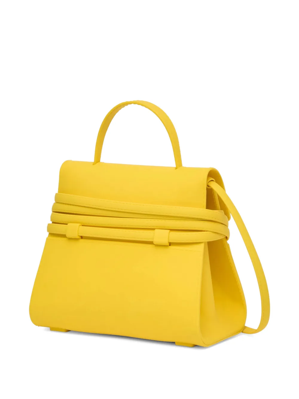Moschino Kleine Tie Me handtas Geel