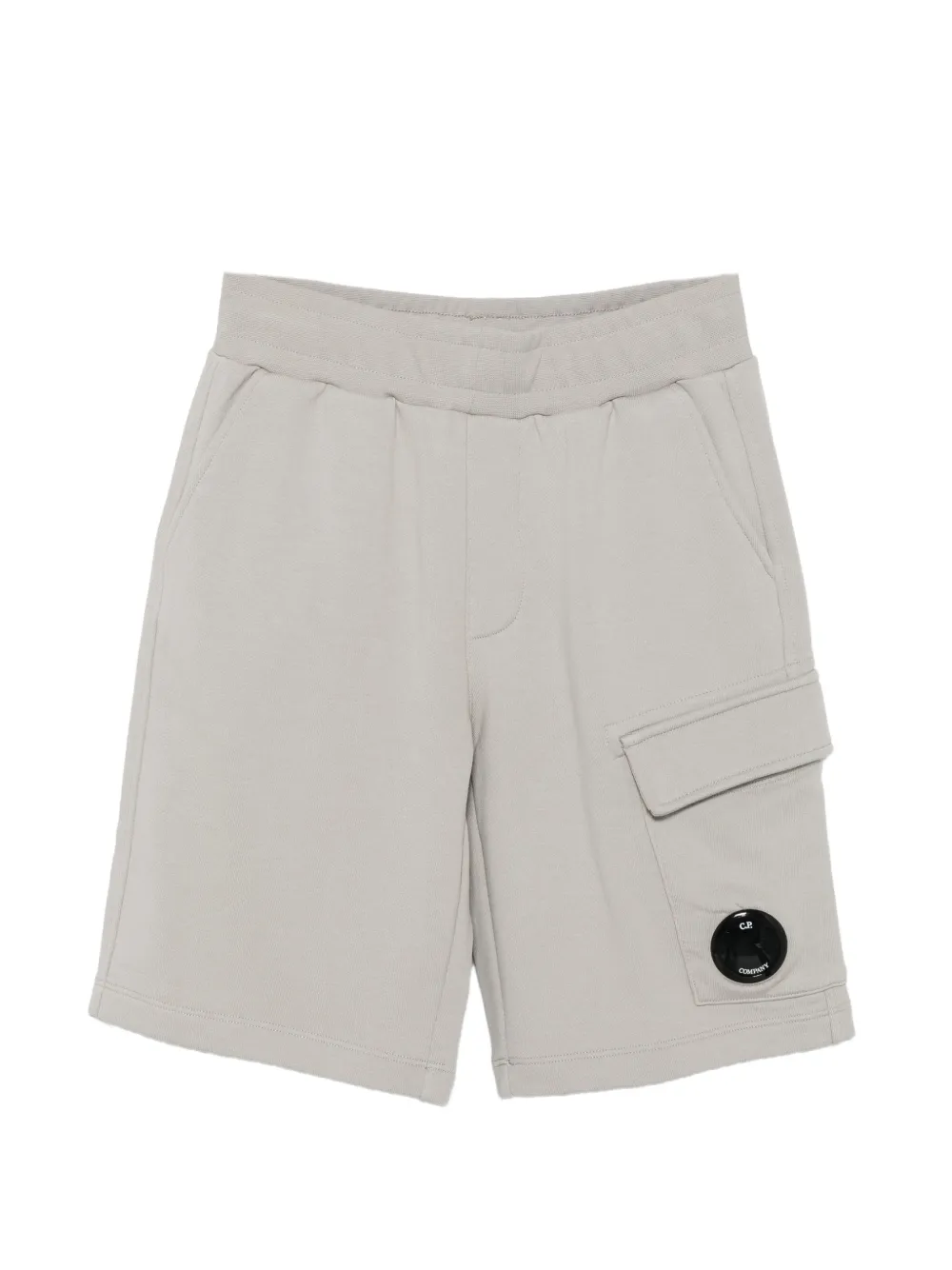 C.P. Company Kids Lens-detail cargo shorts - Grigio