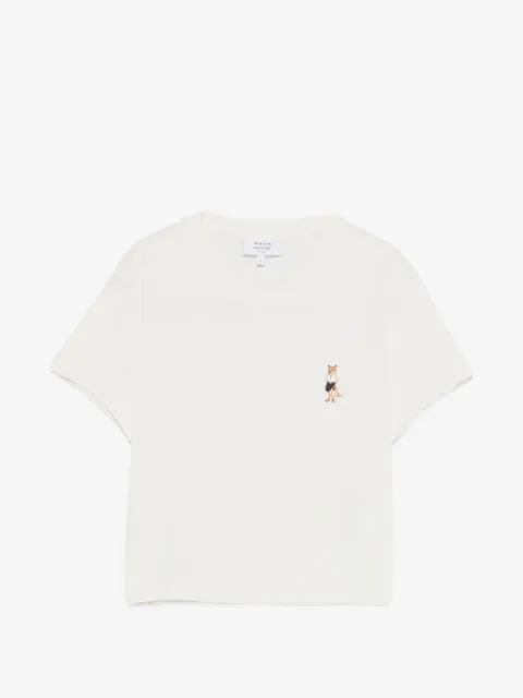 Maison Kitsuné playera con logo bordado