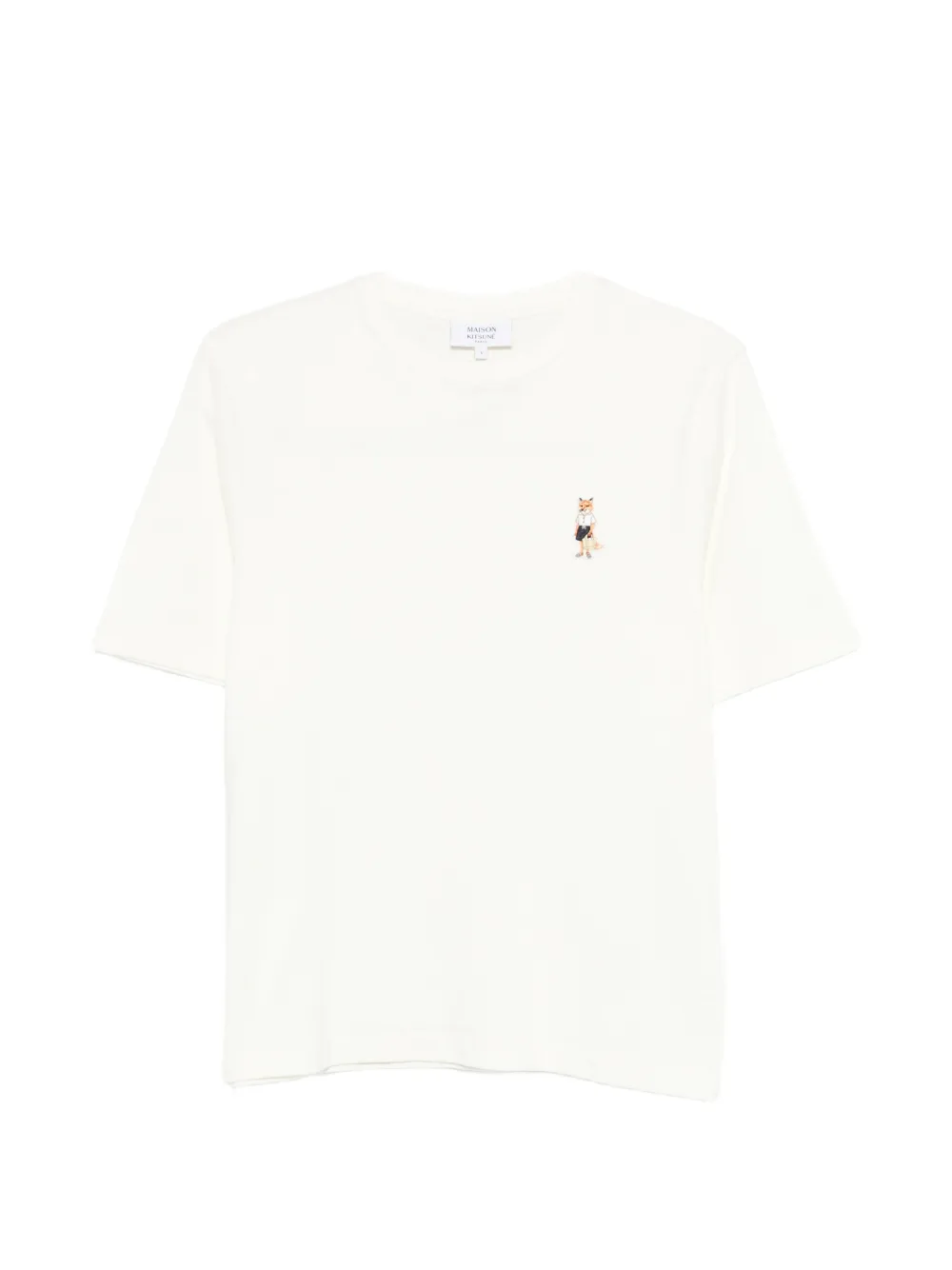Maison Kitsuné embroidery T-shirt - Toni neutri