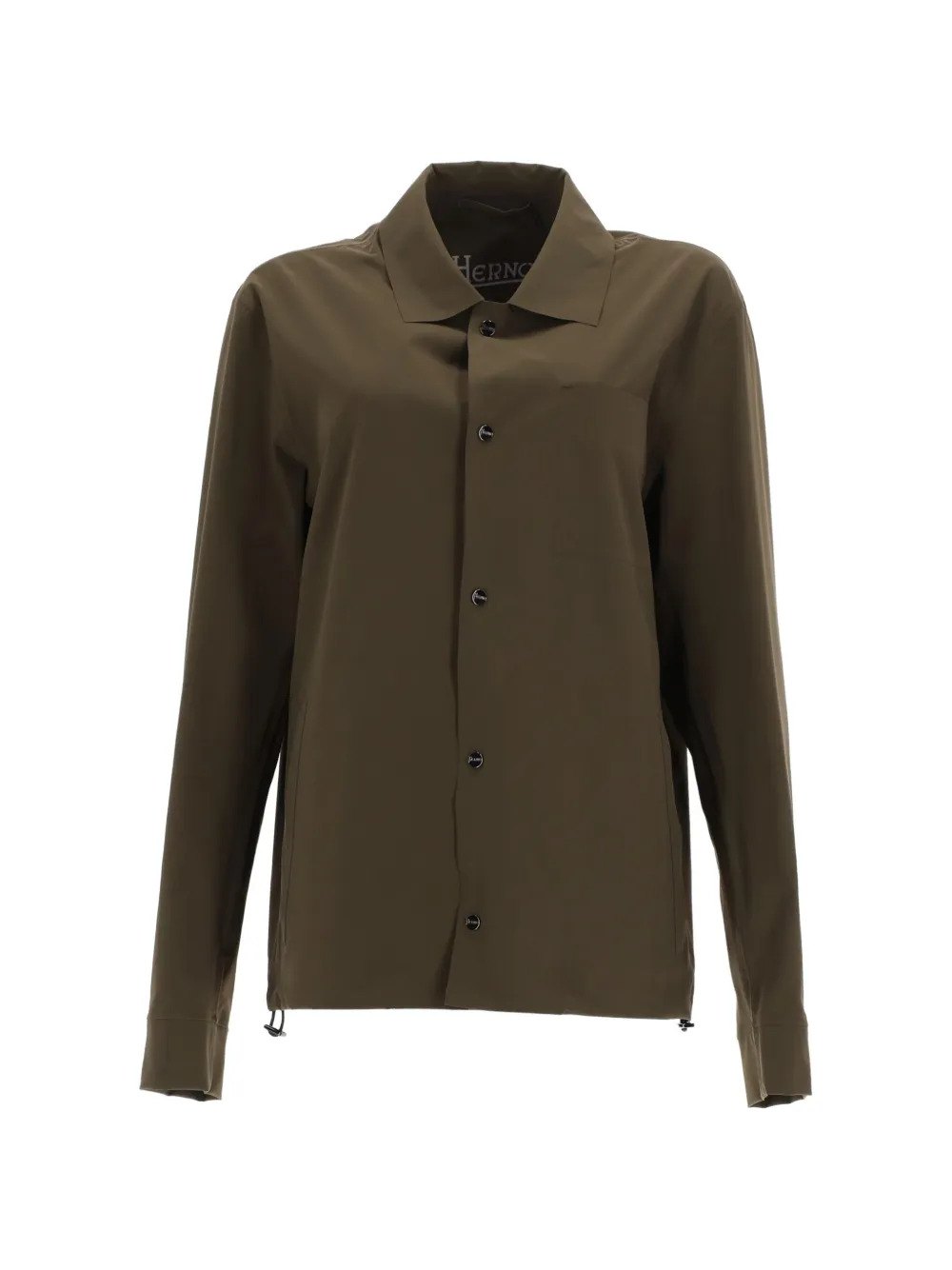 Herno chest-pocket buttoned shirt jacket - Braun
