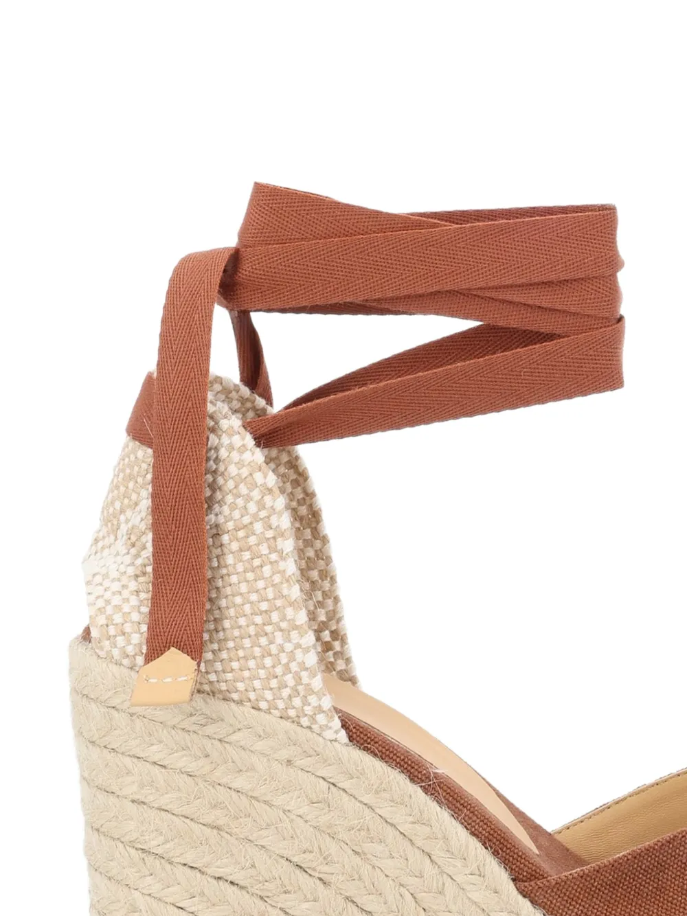 Castañer Chiara wraparound heeled espadrilles Bruin
