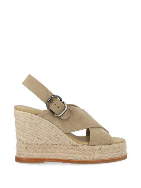 Castañer Betina buckle criss-cross wedge espadrilles