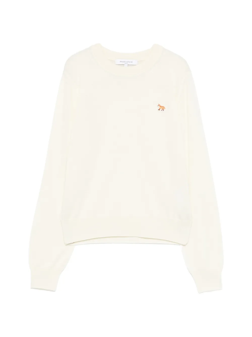 Maison Kitsuné fox embroidered sweater - Toni neutri