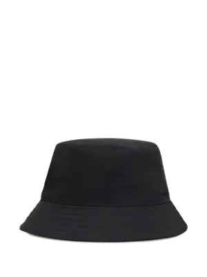 Stone Island Compass Logo Bucket Hat | Black | FARFETCH