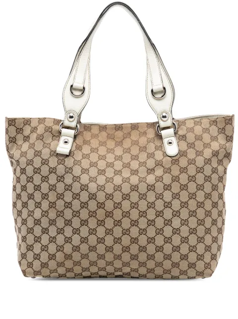Gucci Pre-Owned 2016-2026 Medium GG Canvas Icon Bit tote bag