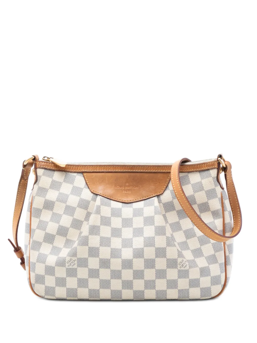 Louis Vuitton Pre-Owned 2012 Damier Azur Siracusa PM crossbody bag - Bianco