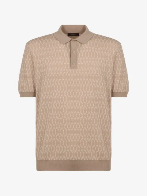 slowear knit button polo shirt