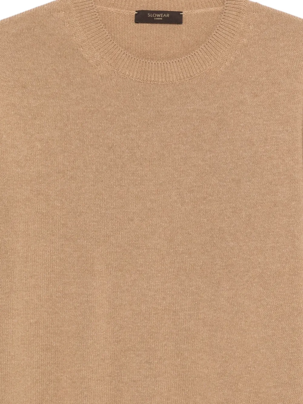 Zanone Trui met ronde hals Beige