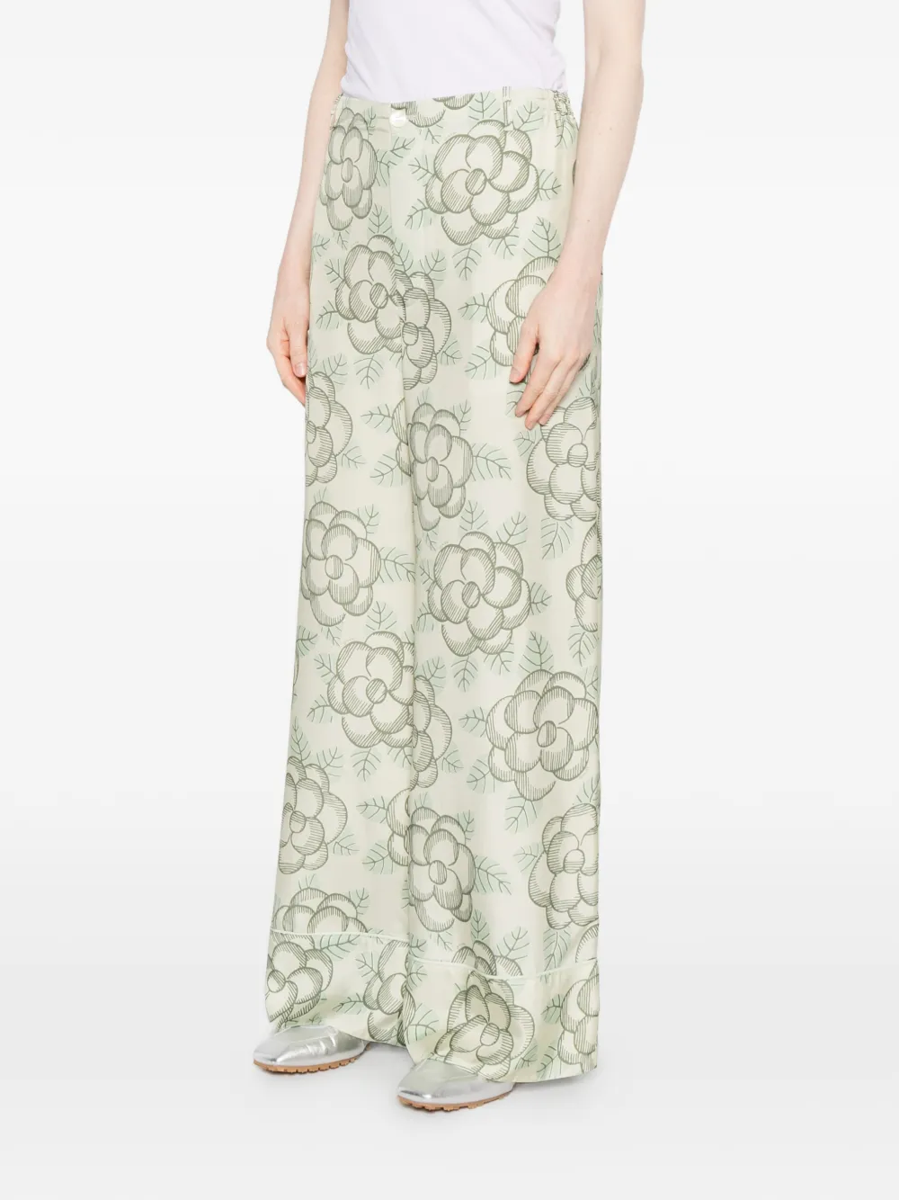  Marni Printed Piping Trousers - Neutrals 