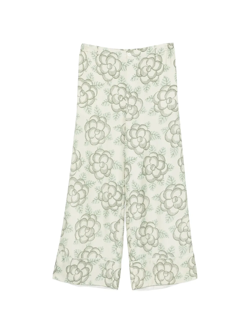 Marni printed piping trousers - Toni neutri
