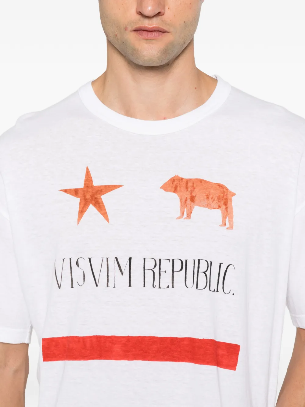 visvim Jumbo graphic-print T-shirt Wit