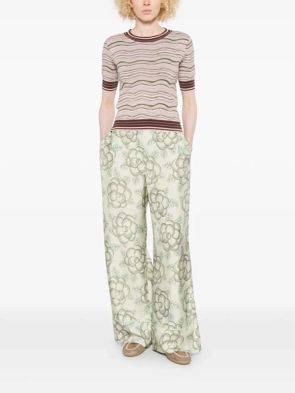  Marni Jacquard Logo Jumper - Pink 