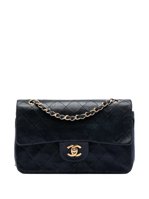 CHANEL Pre-Owned 1989-1991 kleine Classic Double Flap lamsleren schoudertas