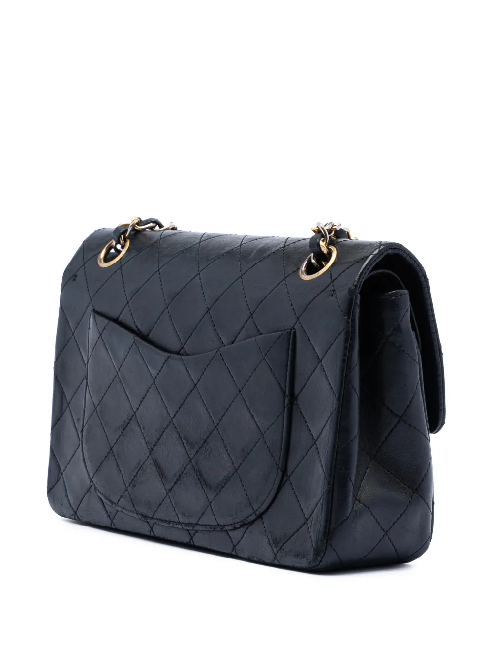 1989-1991 Small Classic Lambskin Double Flap Shoulder Bag