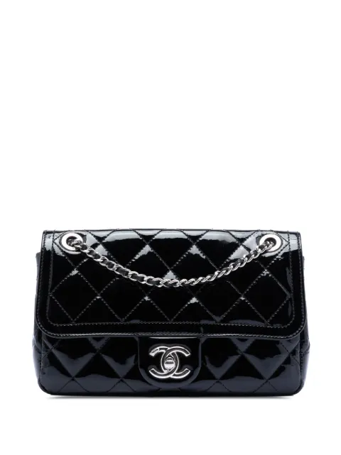 CHANEL Pre-Owned 2014-2015 Small Quilted Patent Coco Shine Flap crossbody bag
