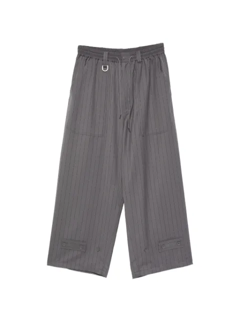 Y-3 pinstripe-pattern trousers