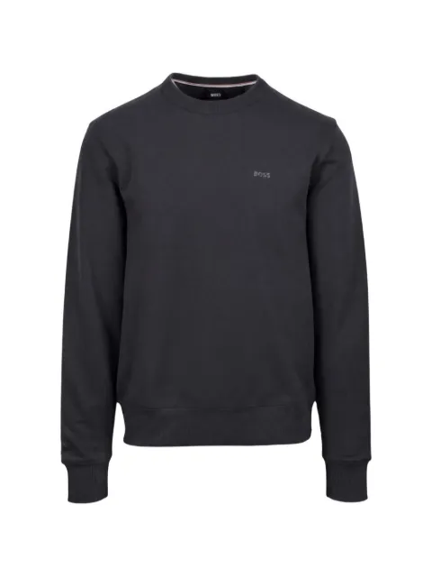 BOSS logo-embroidered crewneck sweatshirt