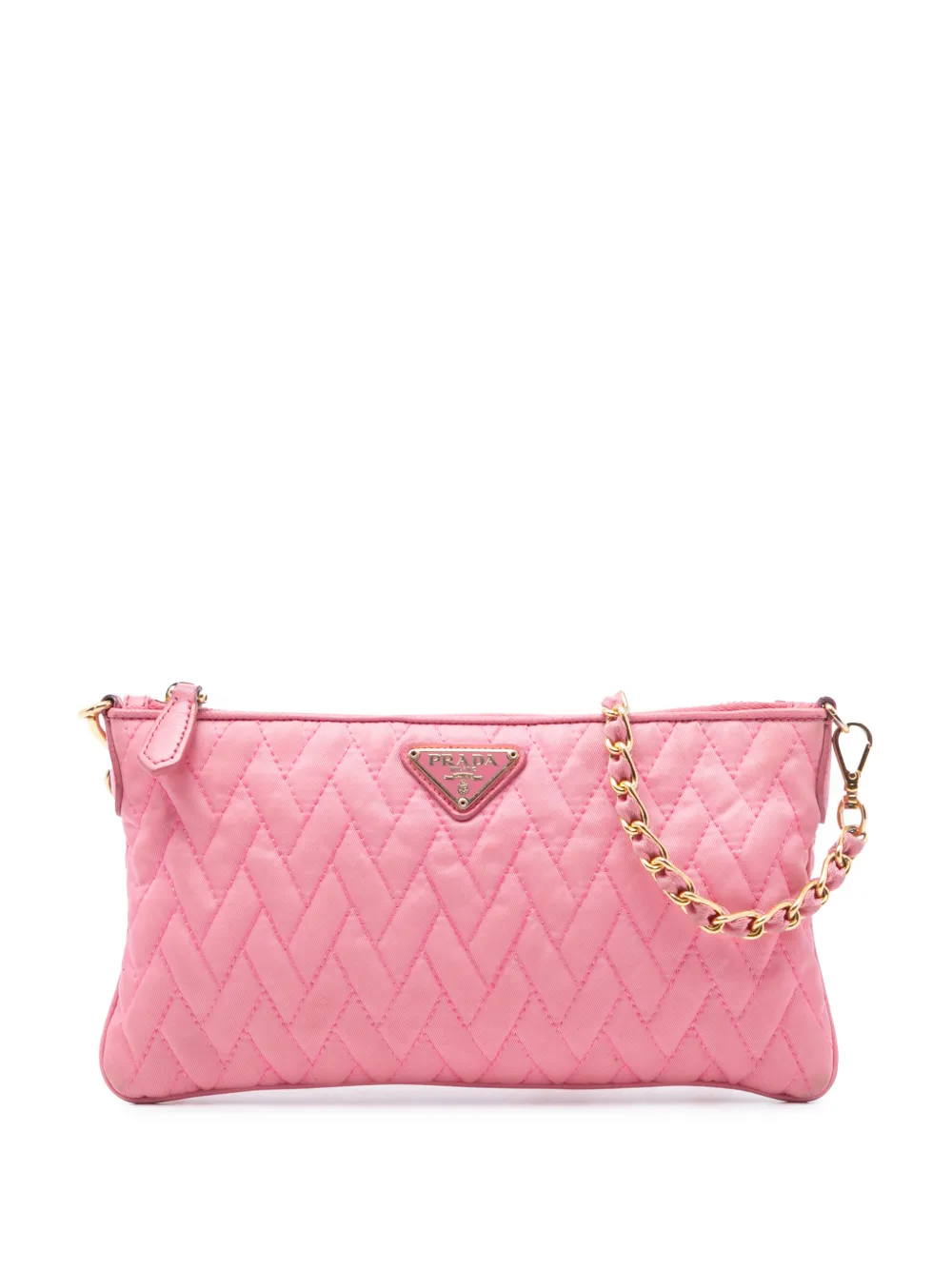 Prada Pre-Owned 2000-2013 Impuntu Tessuto Chain crossbody bag - Rosa