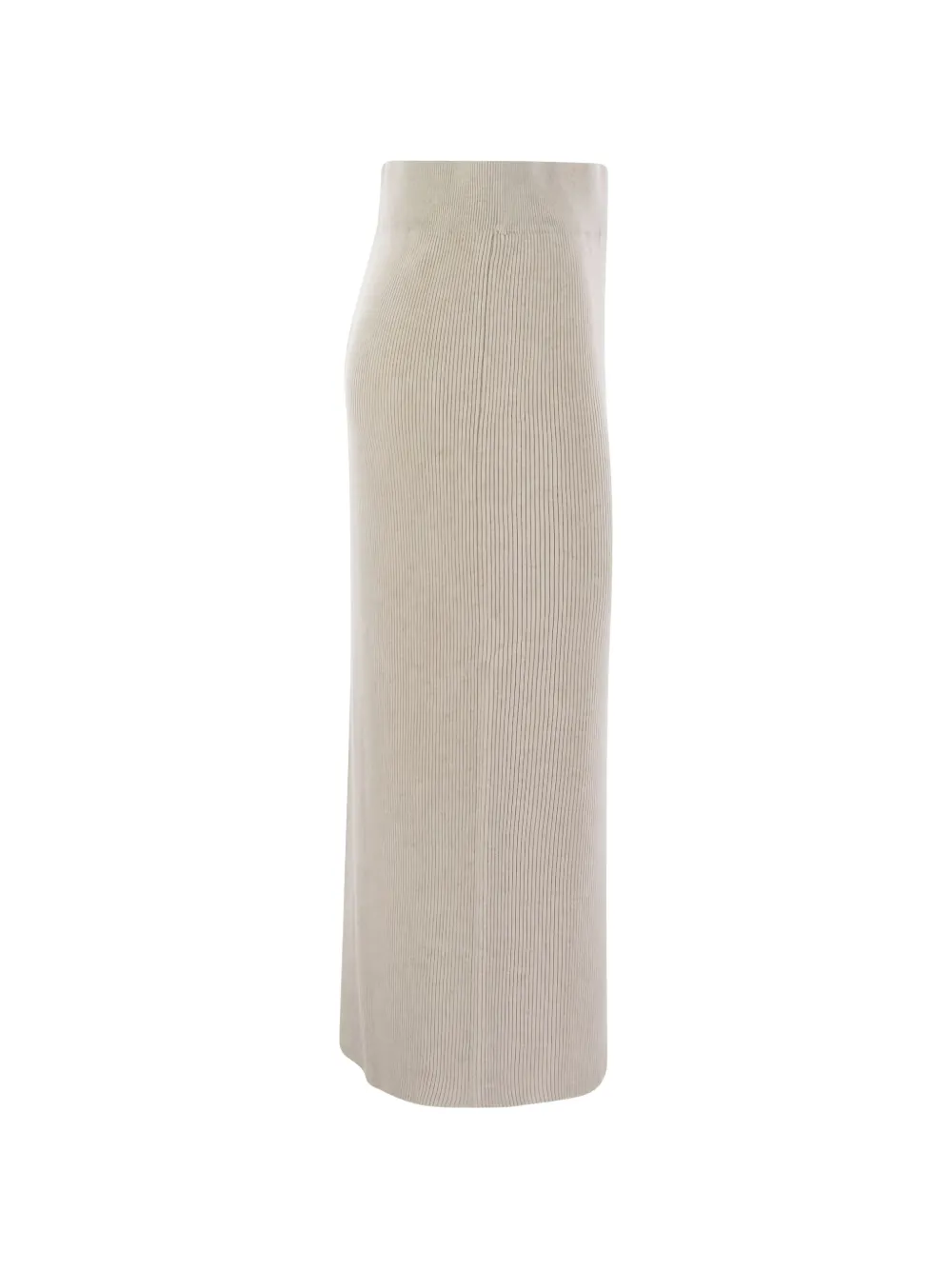  Brunello Cucinelli Ribbed Midi Skirt - Neutrals 