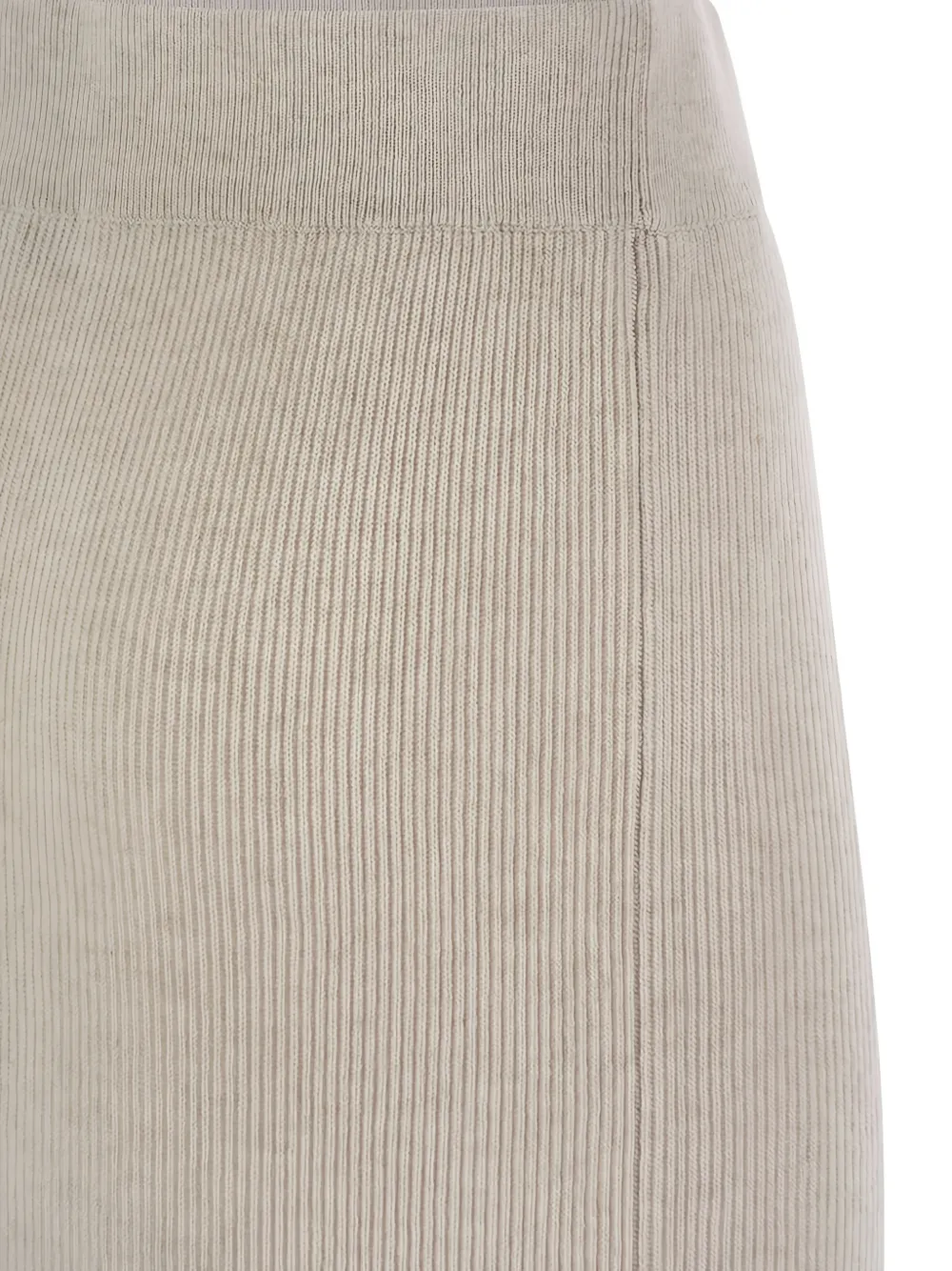 Brunello Cucinelli Geribbelde midi-rok Beige