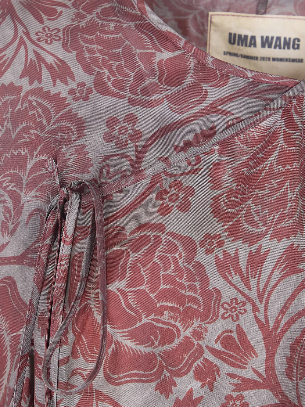Uma Wang Trui met bloemen Rood