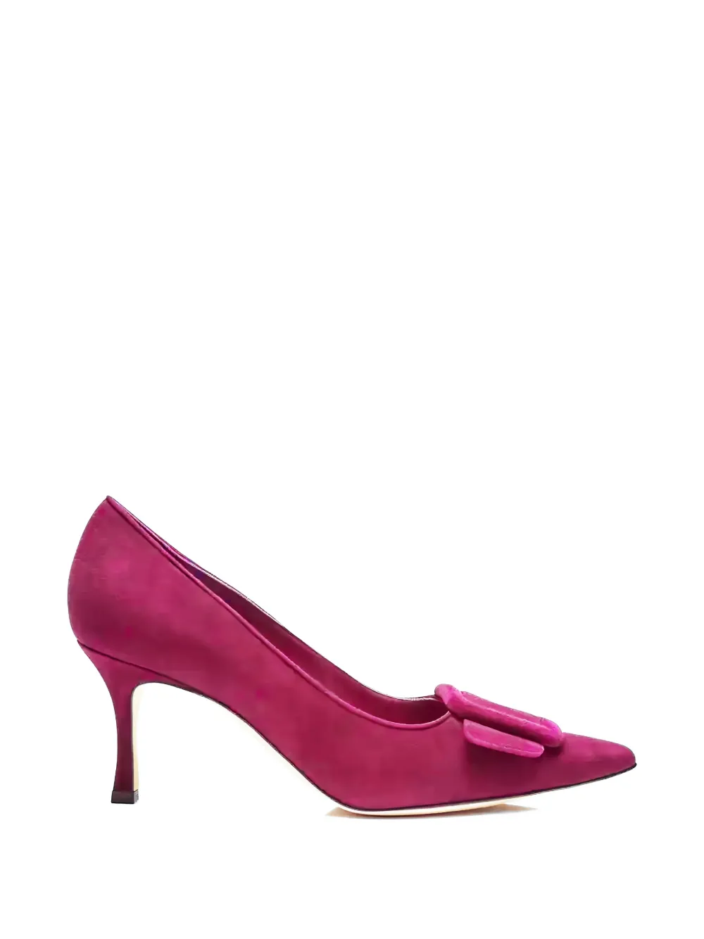 Manolo Blahnik Maysale suède pumps Roze