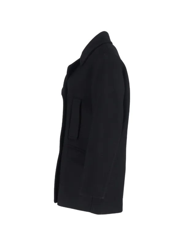 極美品 MAX&Co. MaxMara 現行モデル ピーコート 黒 イタリア製 Max Mara ピーコート | ブラック | FARFETCH JP
