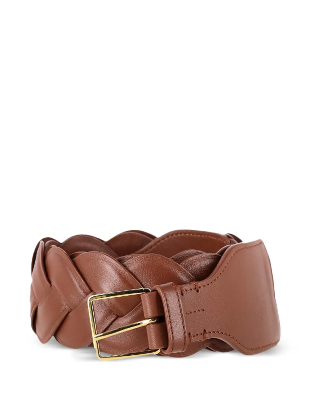 Altuzarra braided skinny belt - Marrone
