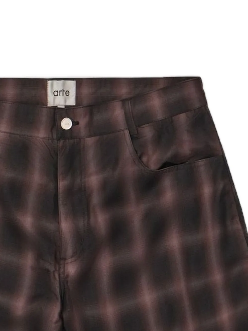 check pattern shorts