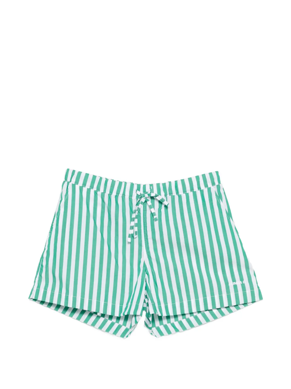Hunza G drawstring striped shorts - Green
