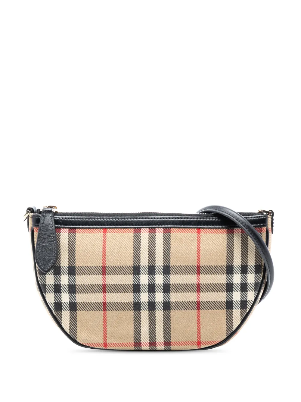 Burberry Pre-Owned 2023-2025 House Check Canvas Olympia shoulder bag - Marrone