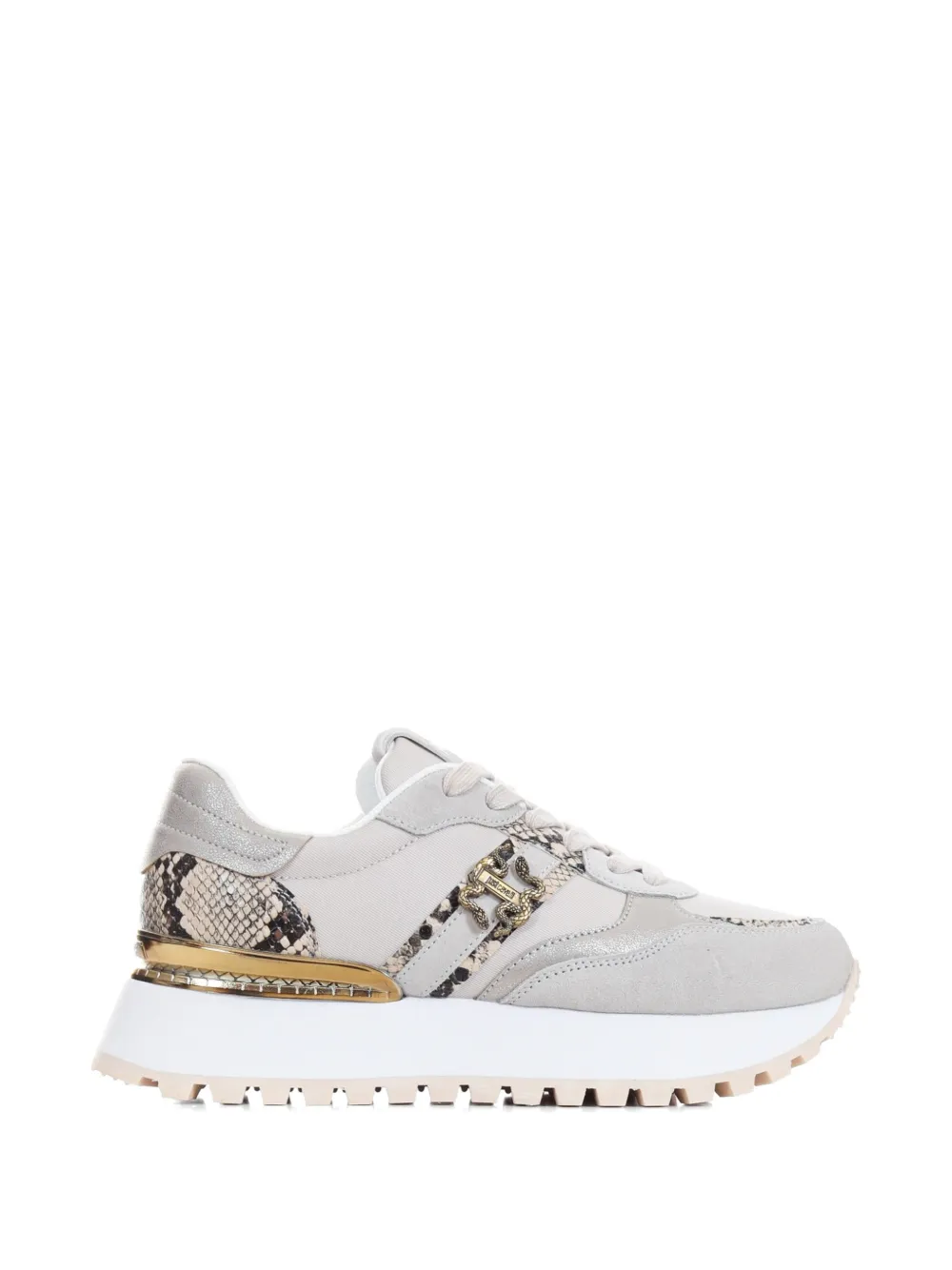 Just Cavalli logo-detail platform sneakers - Toni neutri