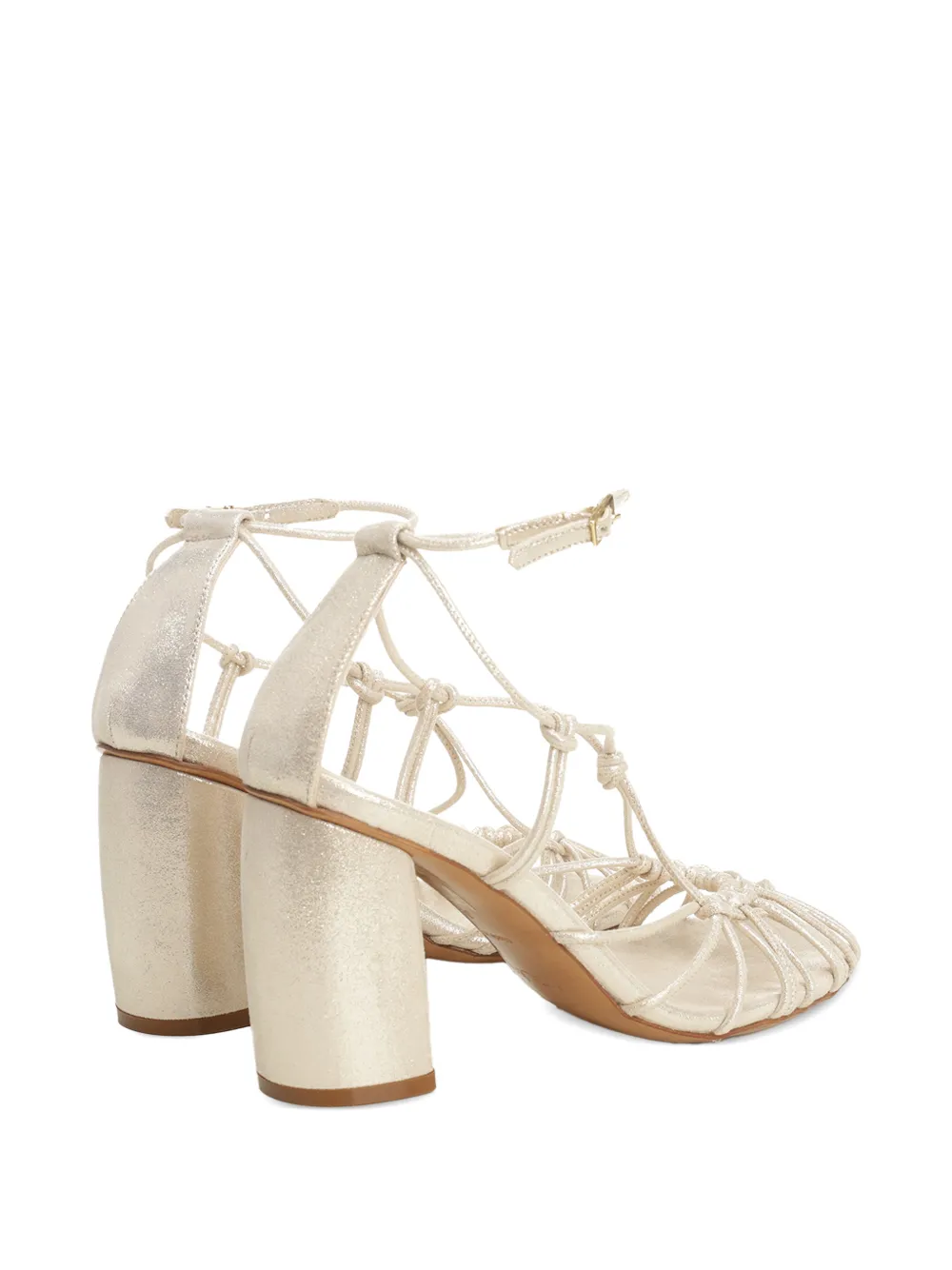Forte woven-design strappy sandals Beige