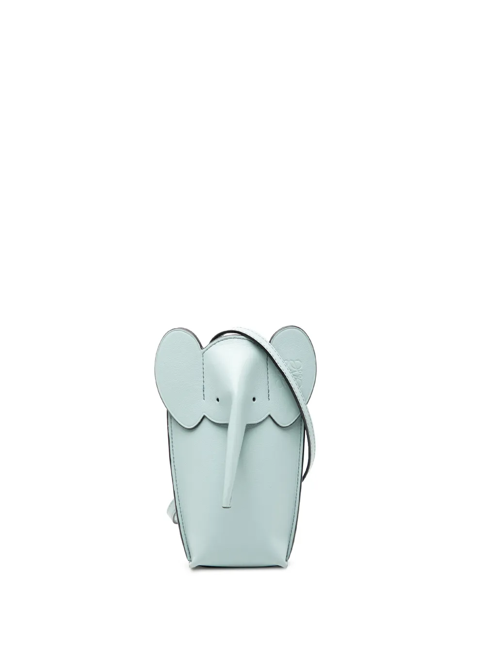 Loewe Pre-Owned 2022 Leather Elephant Pocket crossbody bag - Blu