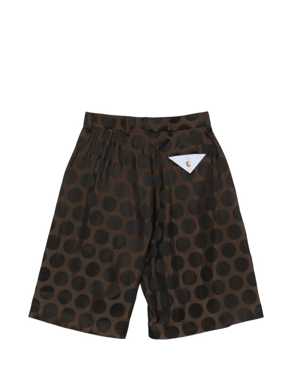  Charles Jeffrey Loverboy Polka-dot Bermuda Shorts - Brown 