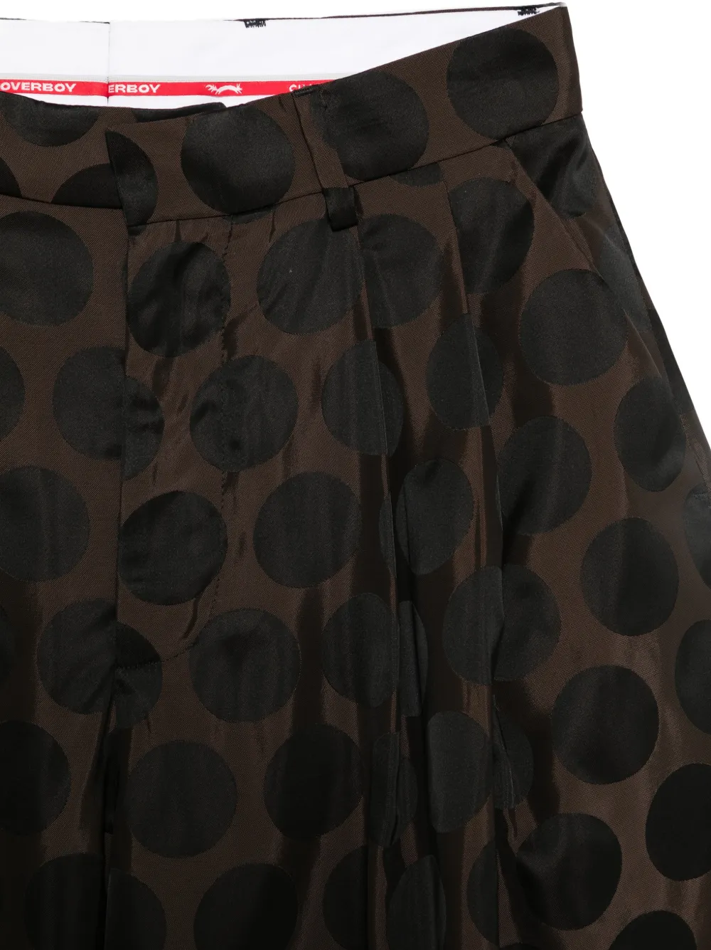  Charles Jeffrey Loverboy Polka-dot Bermuda Shorts - Brown 