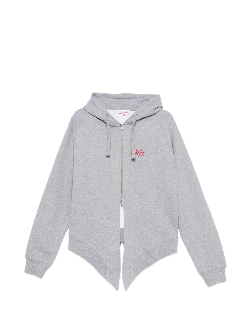 Charles Jeffrey Loverboy zip-up hoodie - Grigio