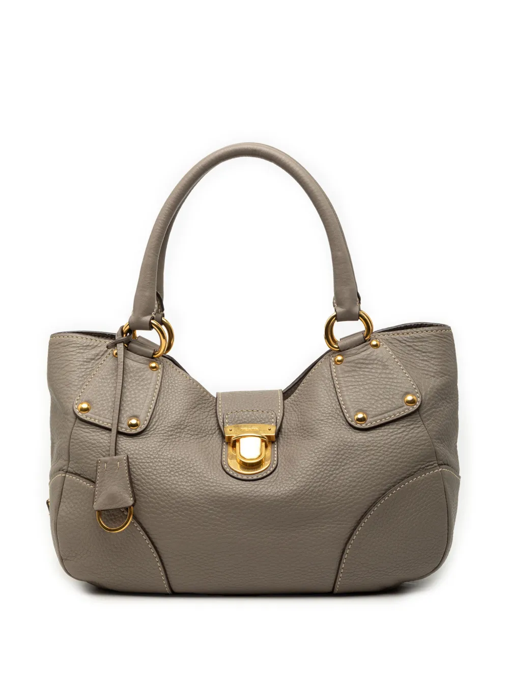 Prada Pre-Owned 2013-2025 Vitello Daino shoulder bag - Grigio