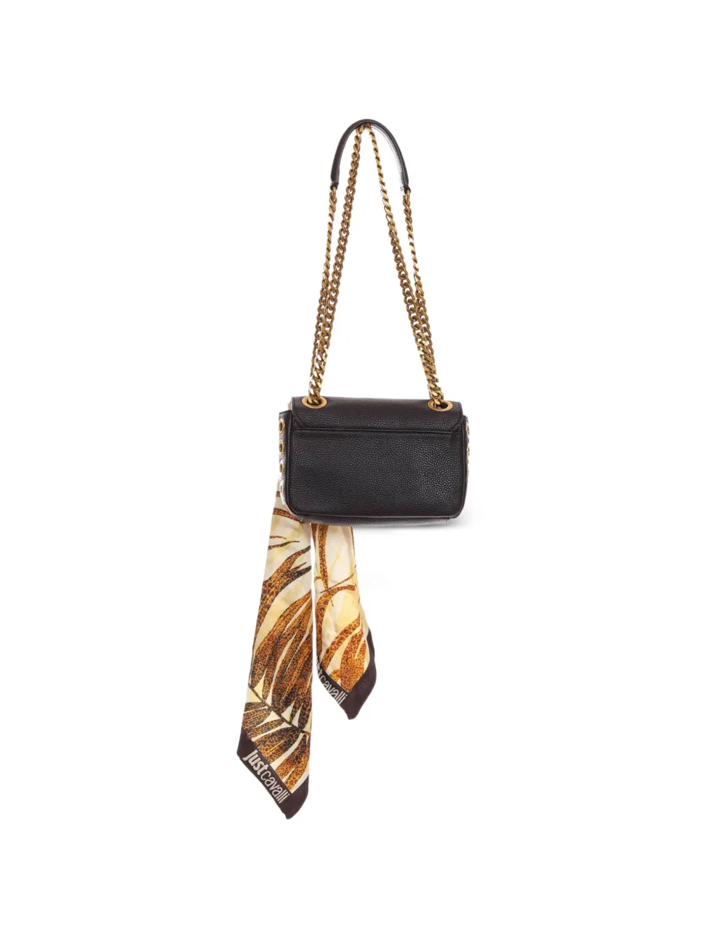 Scarf-Detail Shoulder Bag