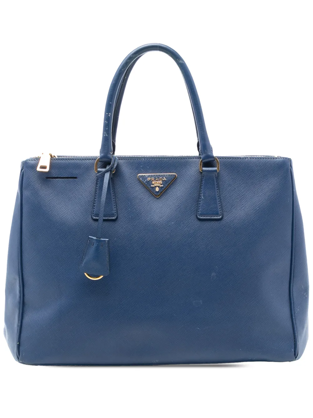 Prada Pre-Owned 2010-2025 Large Saffiano Lux Galleria Double Zip tote bag - Blu