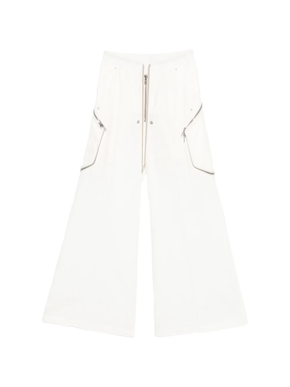 Rick Owens zip-pocket straight trousers - Bianco